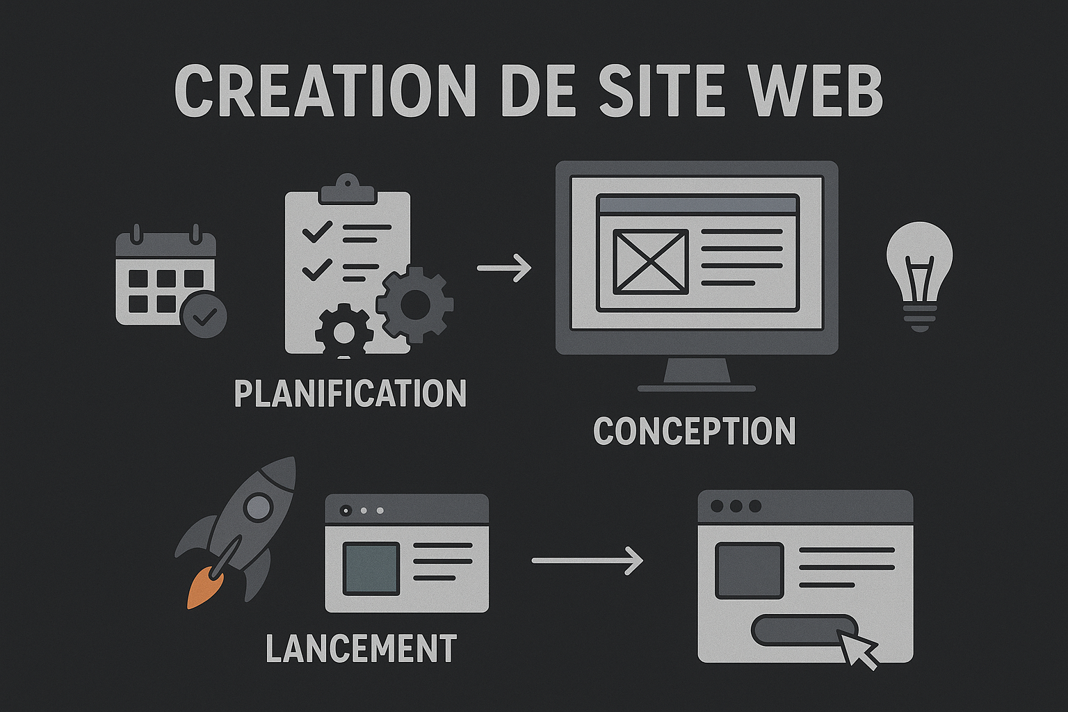 Illustration de nos services de création web