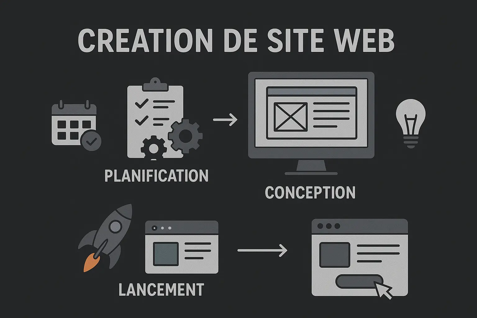 Illustration de nos services de création web