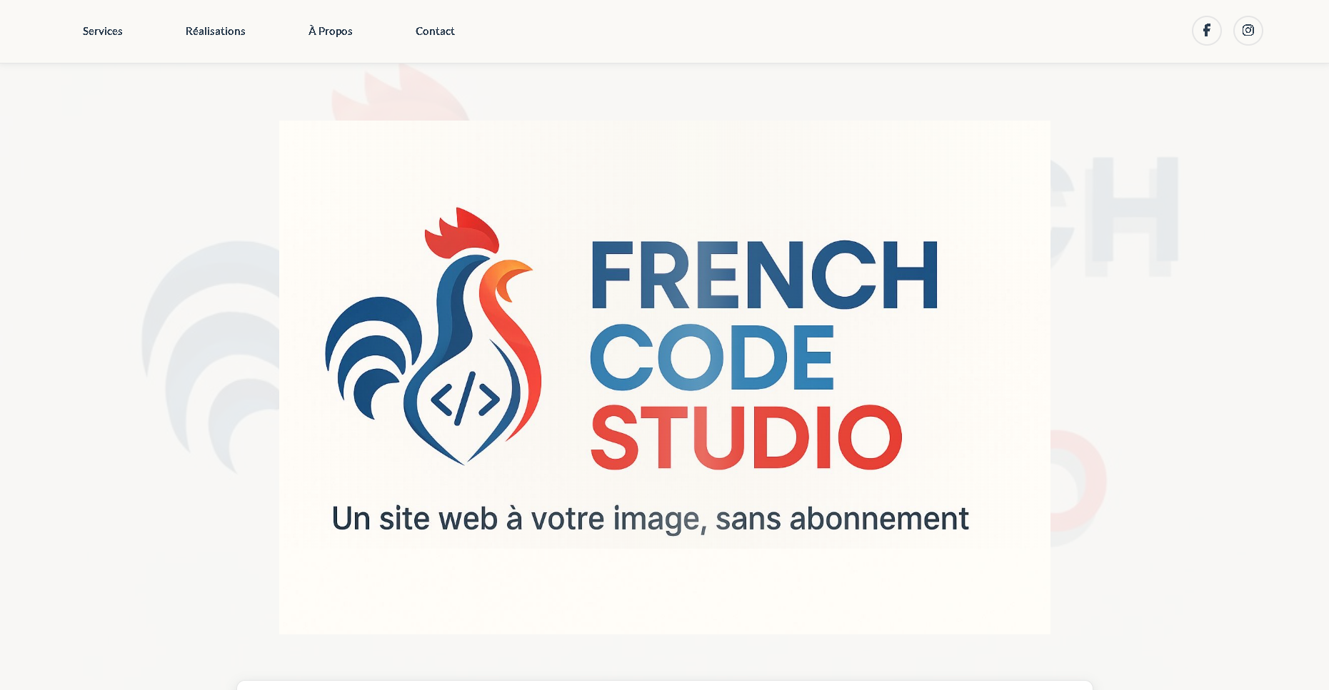 Aperçu du site French Code Studio